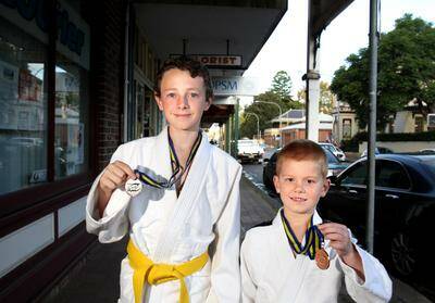 Medal winners: Young judo exponents Malcolm Macpherson, left, and Oliver Perrott. Picture: Isabella Lettini