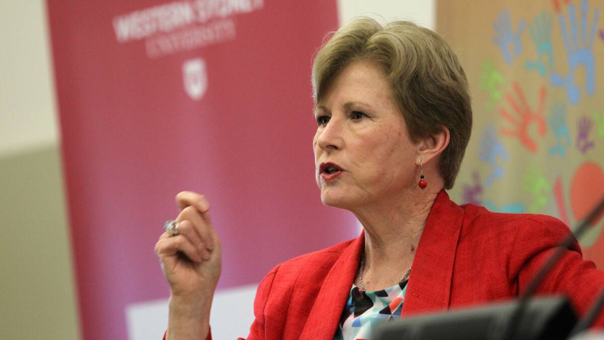 Christine Milne calls on WSU students to fight for the planet’s future. Picture: Gene Ramirez