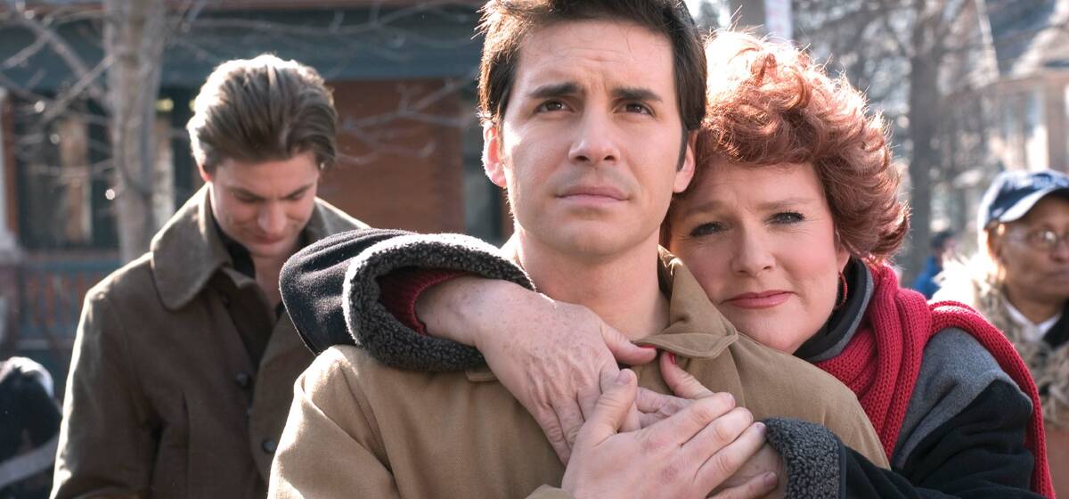 QUEER AS FOLK: As Debbie Novotny, with Hal Sparks as her gay son. "No one took Will and Grace seriously. On Queer as Folk we actually see gays with feelings."