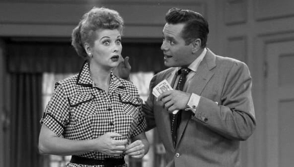 WE ALL LOVE LUCY | Lucille Ball and Desi Arnaz as Lucy and Ricky Ricardo. TV history.
