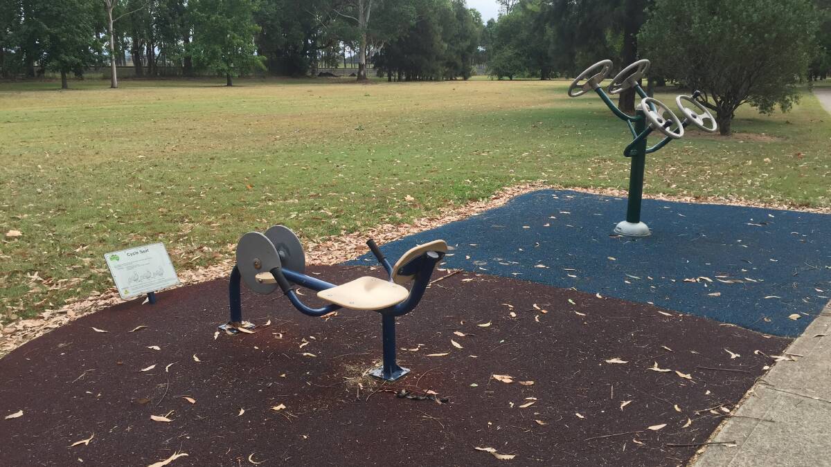 FITNESS FUN: The original cycle seat, left, and the new inclusive machine on the right.