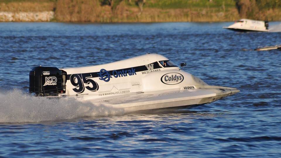 SWIFT: Corey Davoll on the water at Grafton. Picture: Supplied