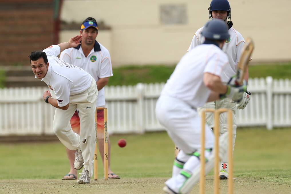 Freemans Reach bowler Dean Jones took one wicket against Bligh Park. Picture: Geoff Jones