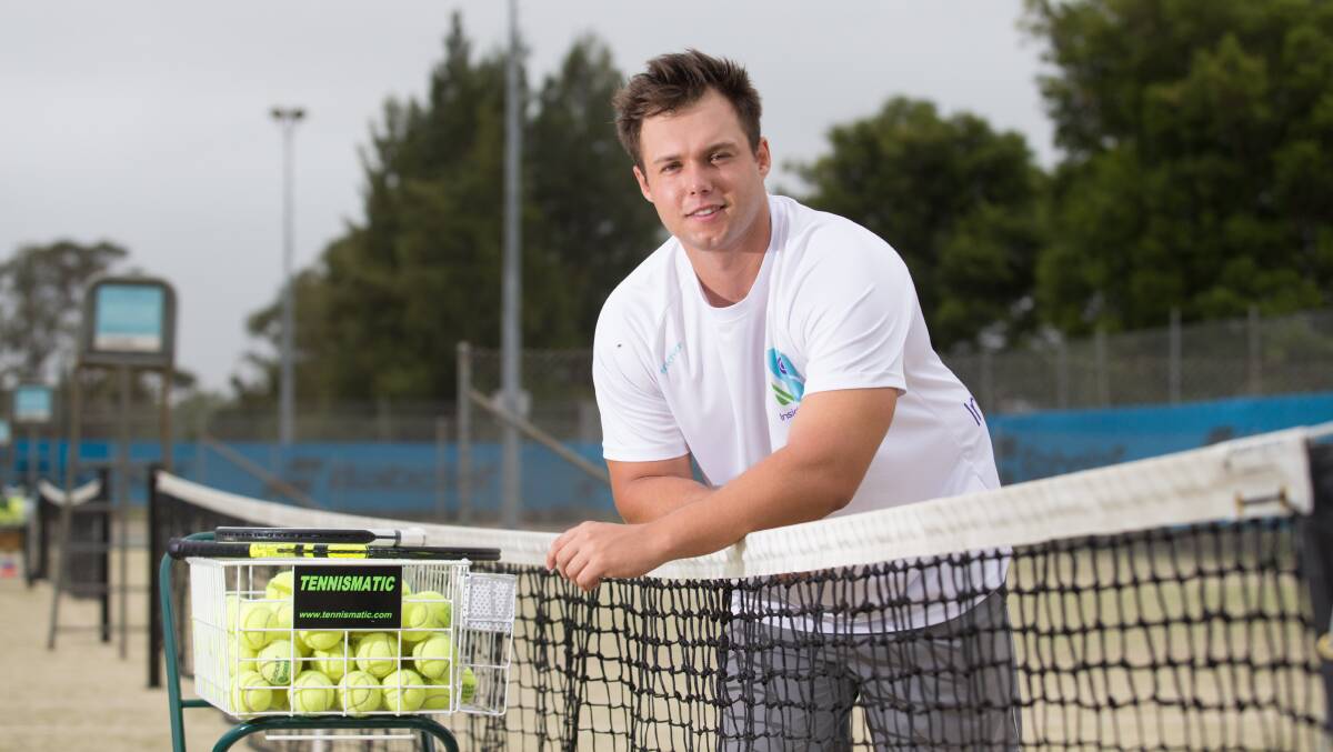 Jay Andrijic was one of Australia's better junior players and has now become a tennis coach, working out of Inside the Lines at Richmond. Picture: Geoff Jones