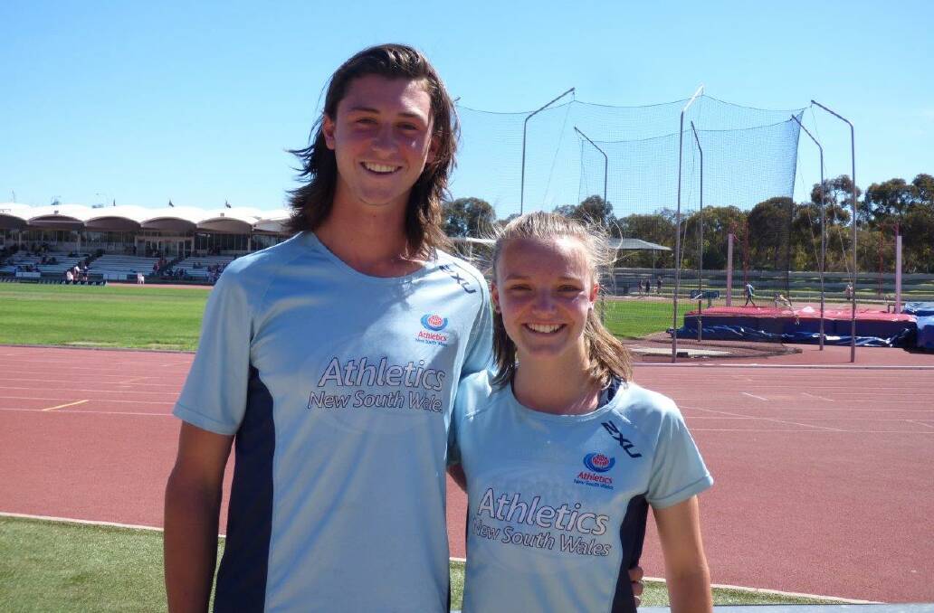 Tully Murphy and Caitlin Ferrier in Adelaide. Picture: Supplied