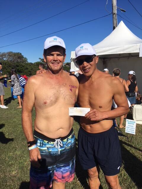 David Lindon with Charlie Teo after the Sydney Skinny at the start of March. Picture: Supplied