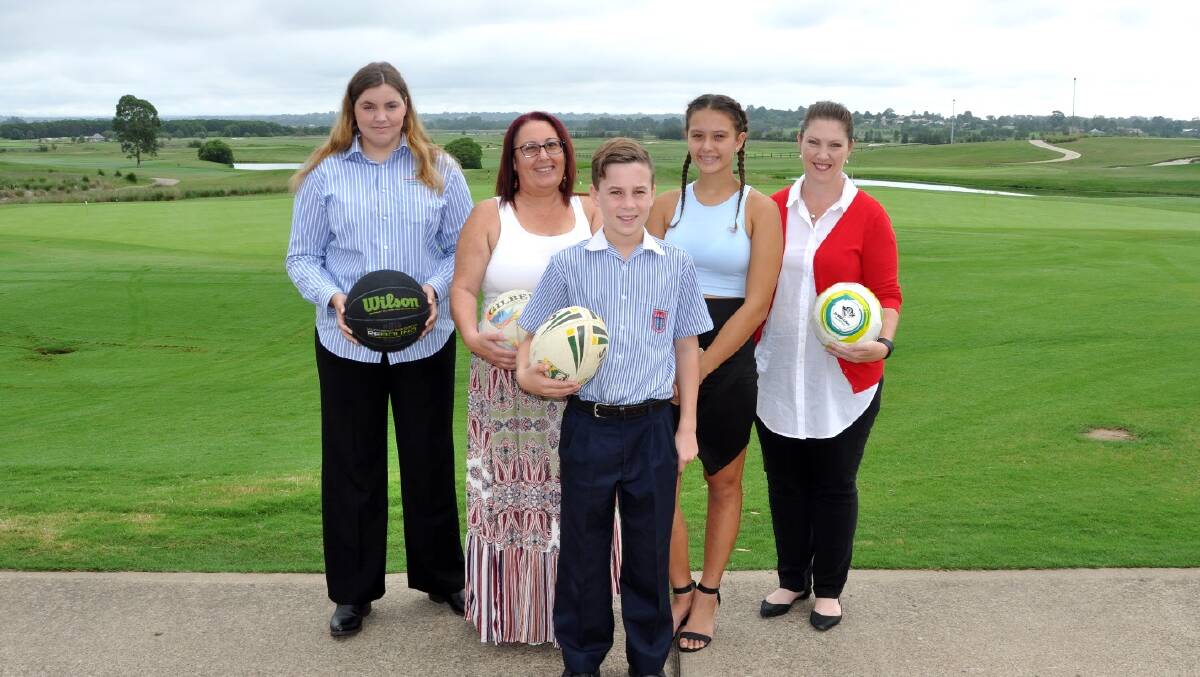 Sandy Freeman, Donna Keith, Frederick Peters, Ashleigh Hill and Sarah Jordan were all given awards by Hawkesbury Council last year. Picture: Supplied