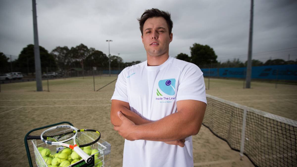 A back injury forced Jay Andrijic to stop playing tennis competitively, and while it was a hard decision, he is happy he has his health. Picture: Geoff Jones