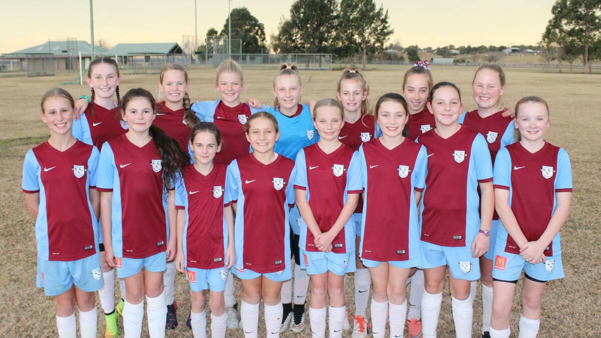 The under-12 girls from Lowlands Wanderers. Picture: Conor Hickey