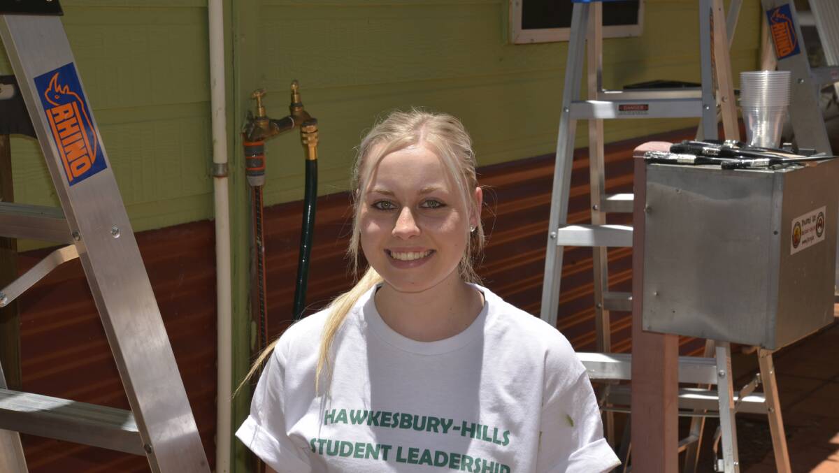 Mia Ecob, formerly of Colo High School, went to the NT as part of the program last year, and came back again to help out with the work and running of the program. Picture: Conor Hickey