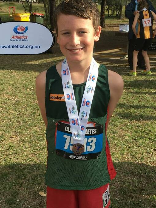 Darcy Bell won bronze in his first State Road Walking Championships. Picture: Submitted