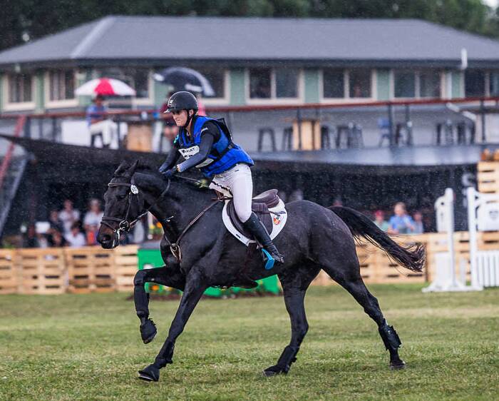 Gemma Tinney competes at the 2017 Paul Pace Country National Eventing Championships at Camden. Picture: Stephen Mowbray