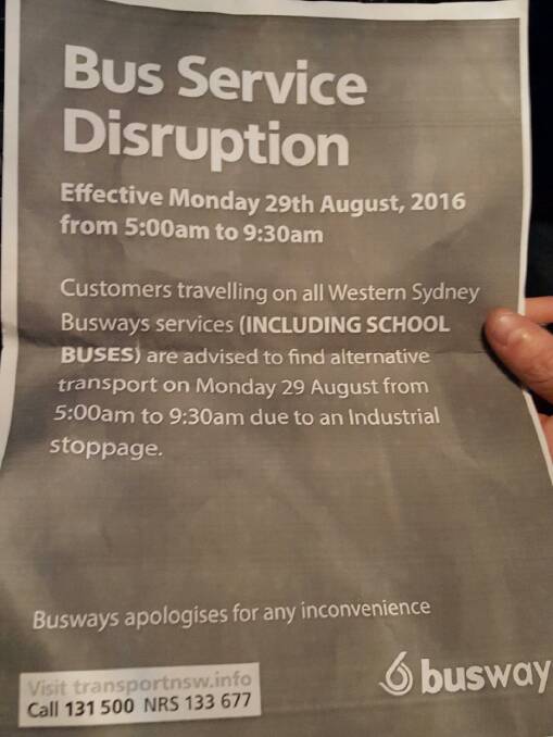 Bus disruption