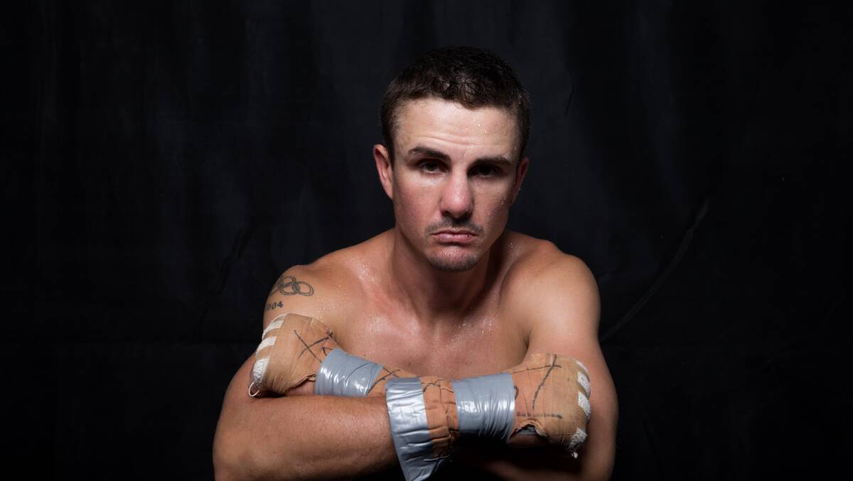 Joel Brunker was ready to go before his latest fight was called off. Picture: Geoff Jones
