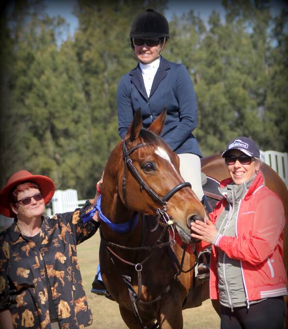 Sharon Slater and CP Aprilla at the Sydney Showjumping Club. Picture: Christine JOhnson