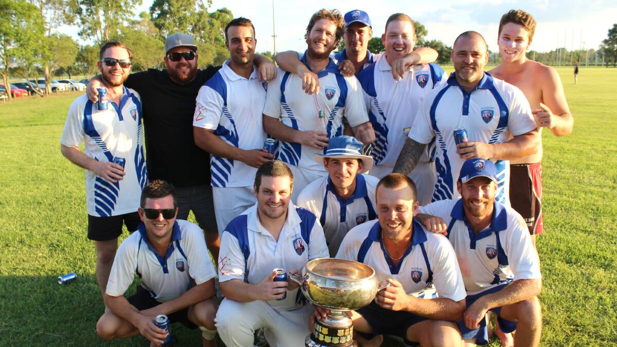 PREMIERS: Bligh Park Cricket Club won the first grade premiership for the first time at the weekend, after drawing with North Richmond. Picture: Conor Hickey
