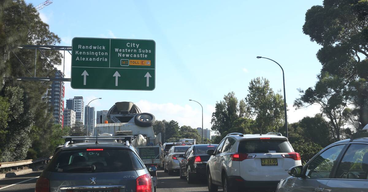 CLOGGED: Congested traffic in Sydney. Picture: Louise Kennerley