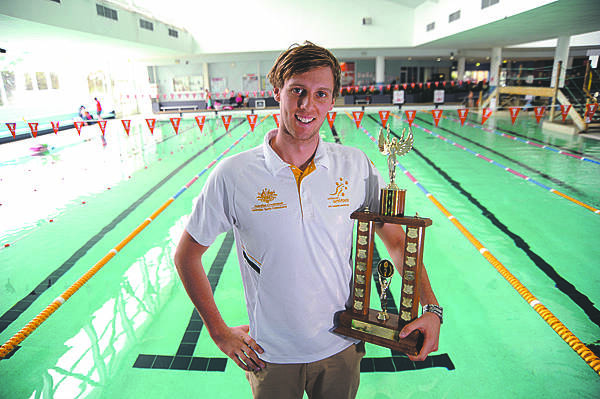 Hawkesbury 1500m swimmer Wally Eggleton. Photo: Kylie Pitt