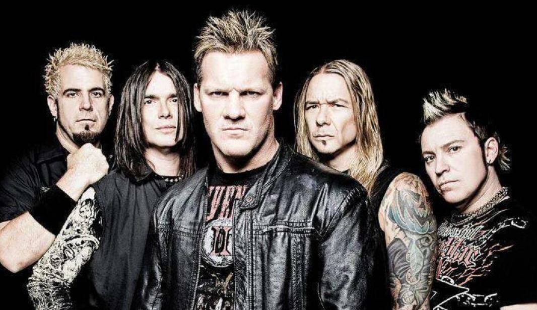Fozzy, featuring Chris Jericho (centre).