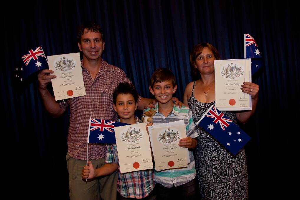  Citizenship Ceremony held at the Windsor Function Centre. Photo: Geoff Jones