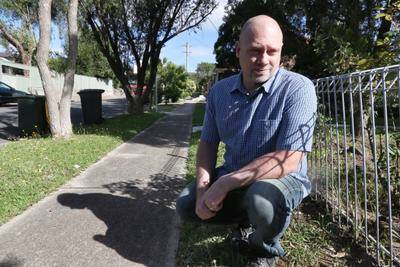 Peter Russell who claims to have seen a large cat like creature in Oliver St Riverstone. Pic nick Moir 11 dec 2013