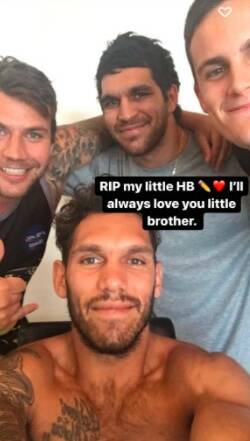 Former Docker star Harley Bennell pays tribute to Harley Balic, who he said was like a little brother. Photo: Harley Bennell/Instagram.