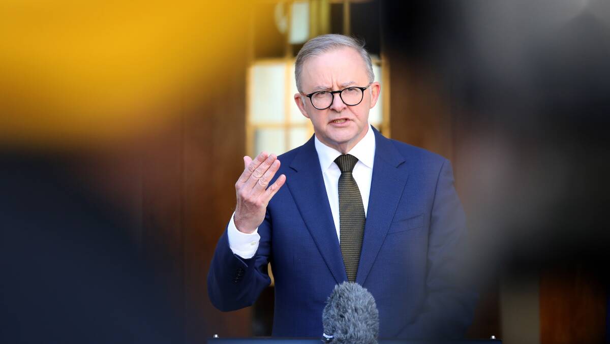 Anthony Albanese says his predecessor's character was 'on full display' on Wednesday. Picture: James Croucher