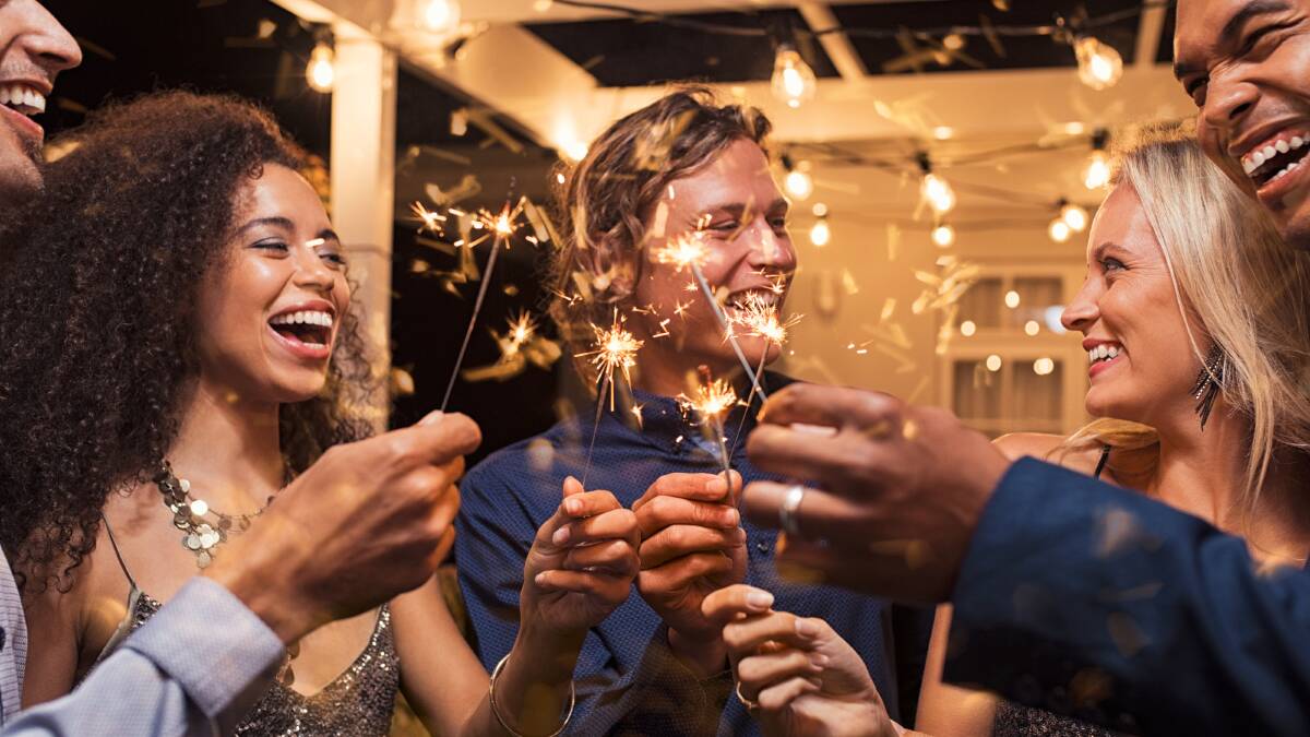 Revellers celebrate the start of the new year. Picture by Shutterstock