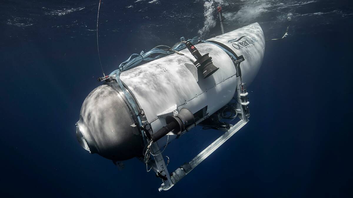 Titan is a Cyclops-class manned submersible designed to take five people to depths of 4000 meters. Picture by OceanGate