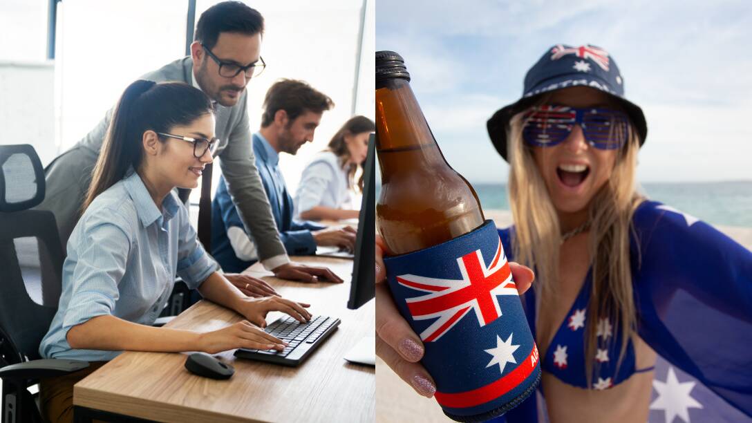 More employees are being given flexibility to work on Australia Day and take the public holiday on another day. Pictures by Shutterstock