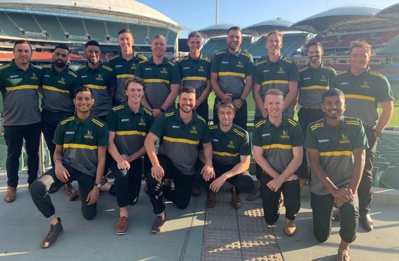 Finalists: The Hawkesbury Cricket Club First Grade squad that travelled to Adelaide to play in the National T20 Premier Cricket tournament. Picture: Supplied.
