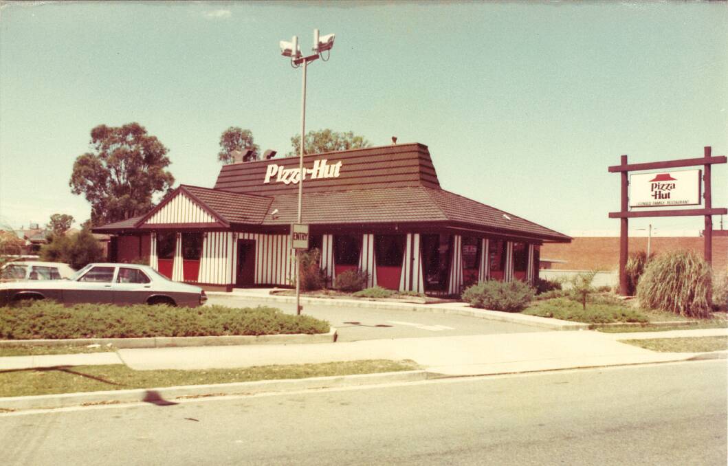 50 years: A classic picture of the Pizza Hut restaurant in Blacktown. Picture: Supplied.