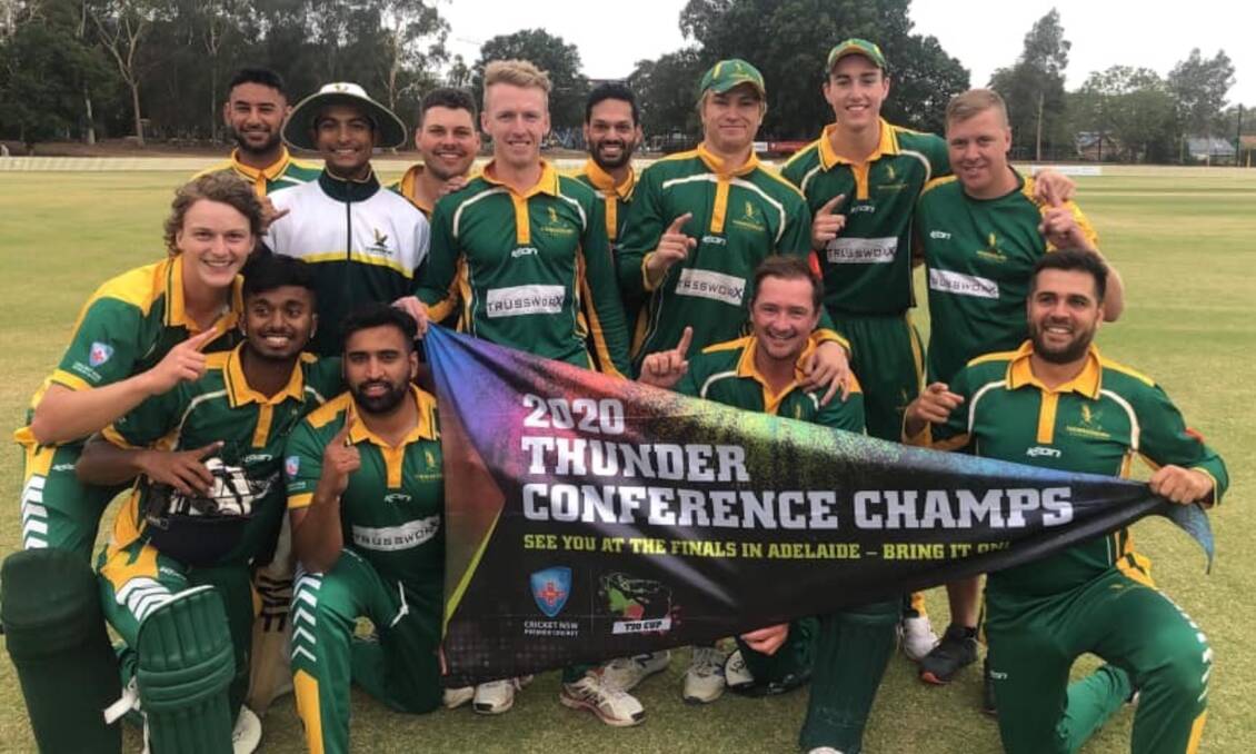 Winners: The Kingsgrove Sports Tewnty20 Cup, Sydney Thunder Conference winning side from Hawkesbury Cricket Club. Picture: Supplied.
