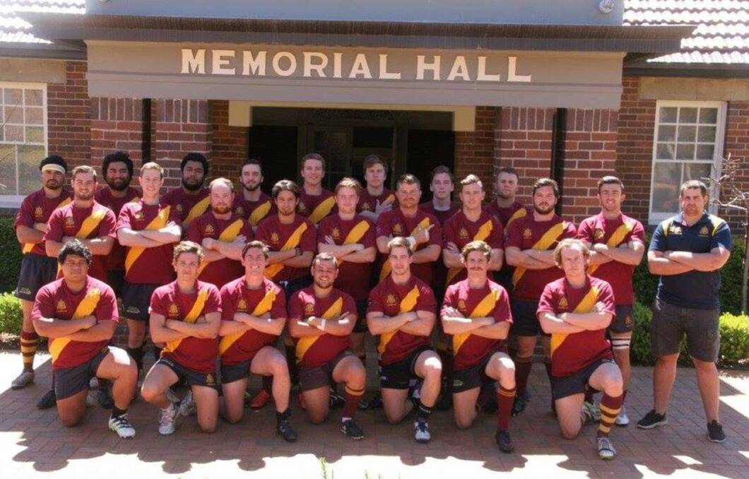 Tradition: The 2016 HAC rugby team that defeated RMC. Picture: Supplied