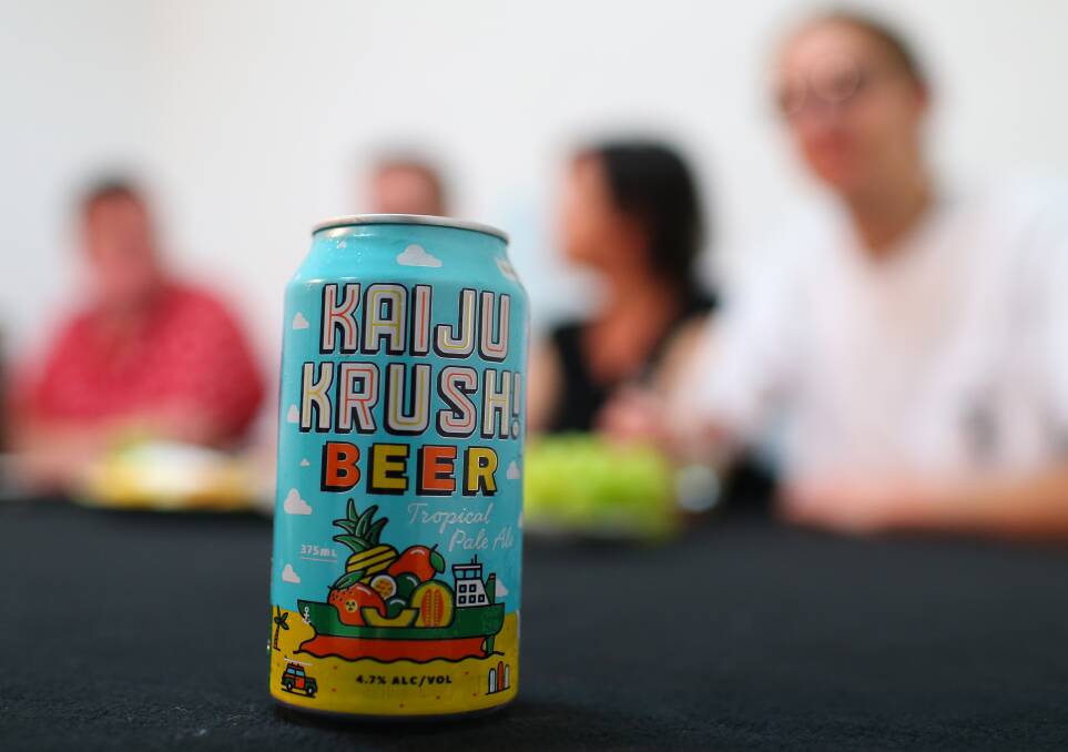 Secret: Victorian Pale Ale, Kaiju! Krush was the secret beer for series two. Picture: Geoff Jones