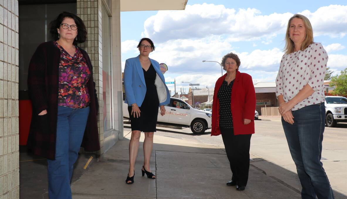Federal Macquarie MP Susan Templeman with (from left) Katrina Brown, Diane Morel and Carolyn Burgmann following the meeting at her Windsor electorate office.