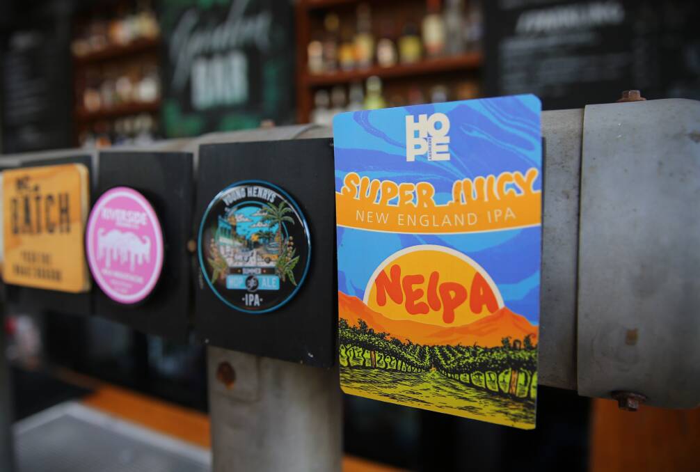 On Tap: Hope Brewhouse Super Juicy NEIPA was a favourite and is on tap at Easy Lane. Picture: Geoff Jones