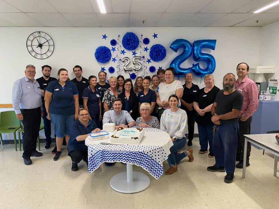 Staff at Big W Richmond celebrates the stores 25th year. Picture: Supplied.