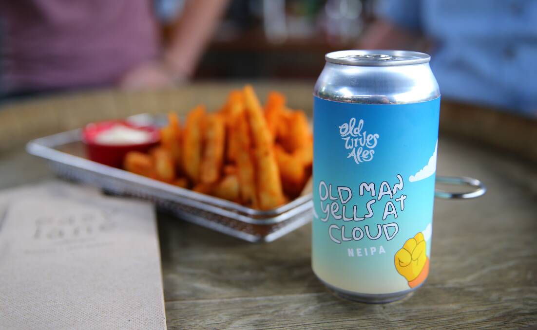 Up and Coming: Old Wives Ales Old Man Yells at Cloud NEIPA is gaining popularity in the craft beer world. Picture: Geoff Jones
