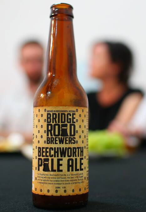 Solid: Our panelists all enjoyed the Aussie classic, Bridge Road Breweries Beechworth Pale Ale. Picture: Geoff Jones 