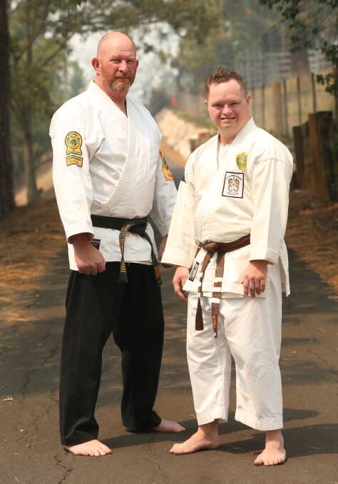 Master and student: Steve Erixson with Louis Sardyga. Picture: Geoff Jones.