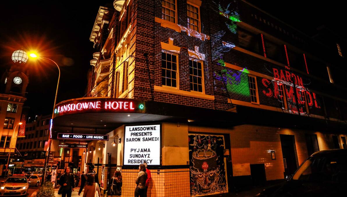 The venue: The Lansdowne Hotel in Chippendale during the night of its partnership launch with The Baron Samedi and members of the msuic industry. Picture: Supplied