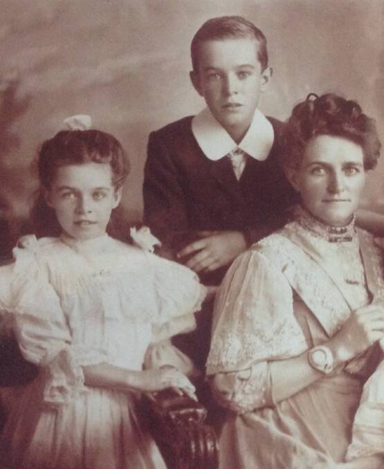 Will as a child with his older sister Hazel and mother Henrietta. There were two younger siblings in this photo as well.