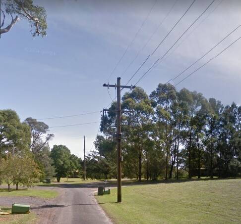 Powerlines on Mitchell Road, Cattai. Picture: Google Maps