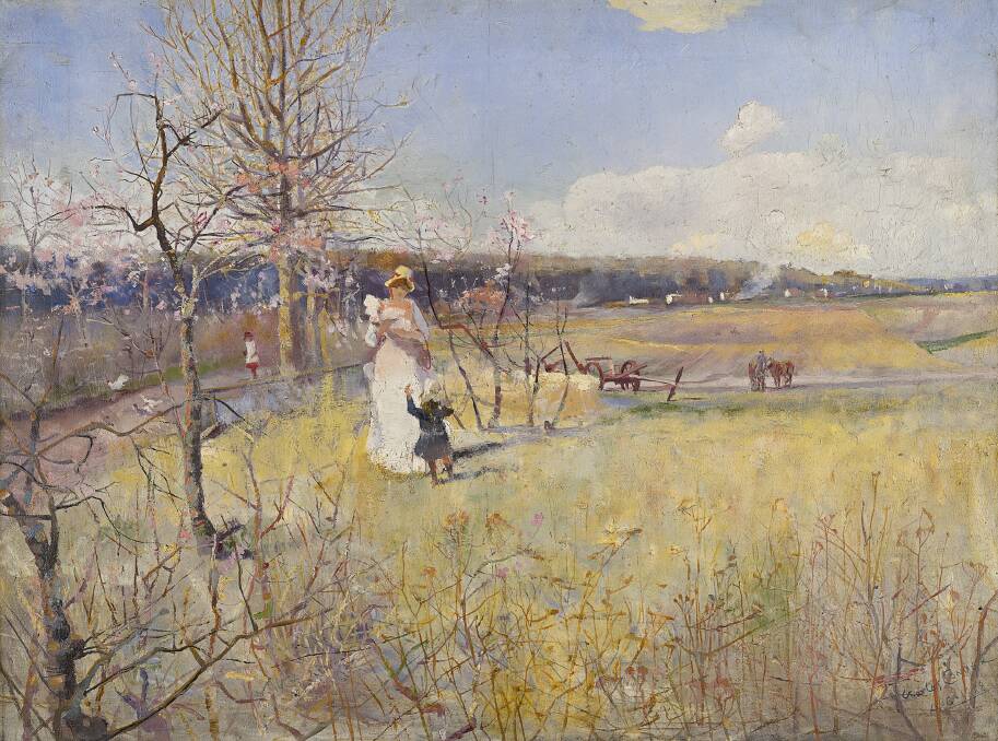 Charles Conder's 'Springtime', 1888, painted in Richmond.