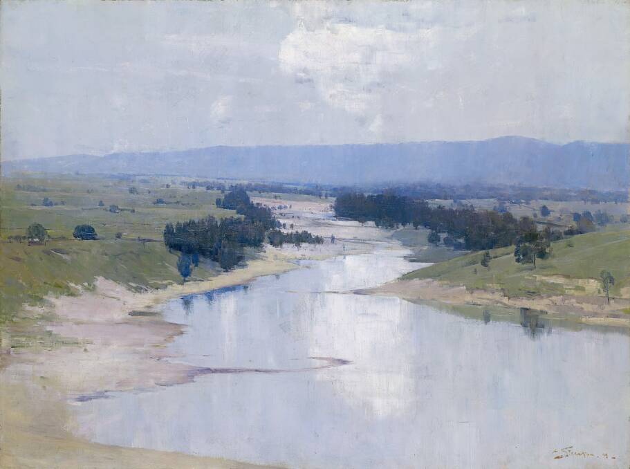 Arthur Streeton's 'The river' painted in 1896.