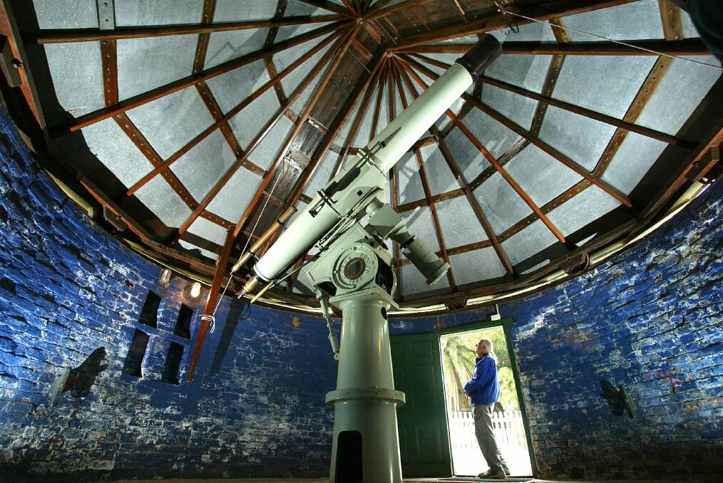 Inside the smaller of Tebbutt's two observatories. This circular one was built in 1864. Picture: Robert Pearce