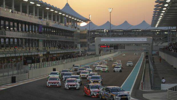 Supercars last raced under lights in Abu Dhabi. Photo: Supplied