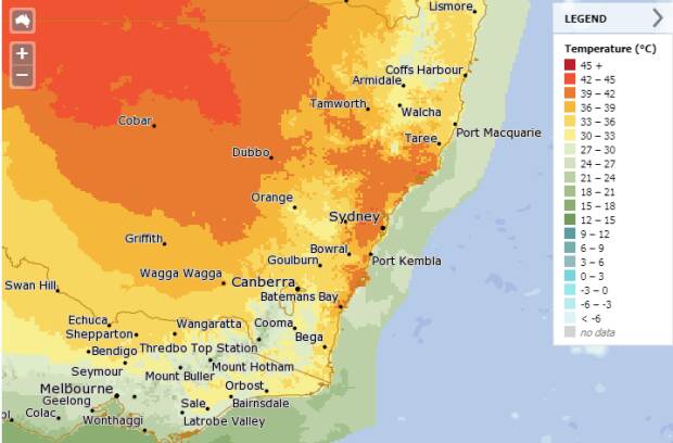 Fire risk and health impacts alerts as Sydney heatwave sweeps in