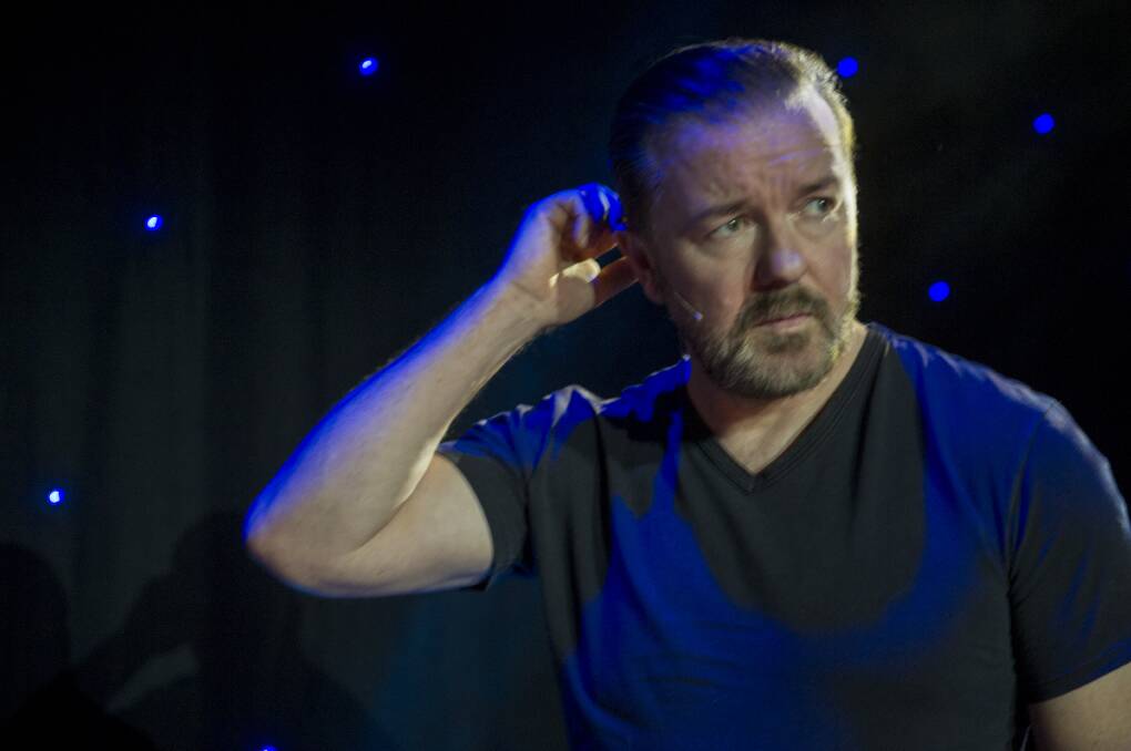 CONTROVERSIAL: British comedian Ricky Gervais.